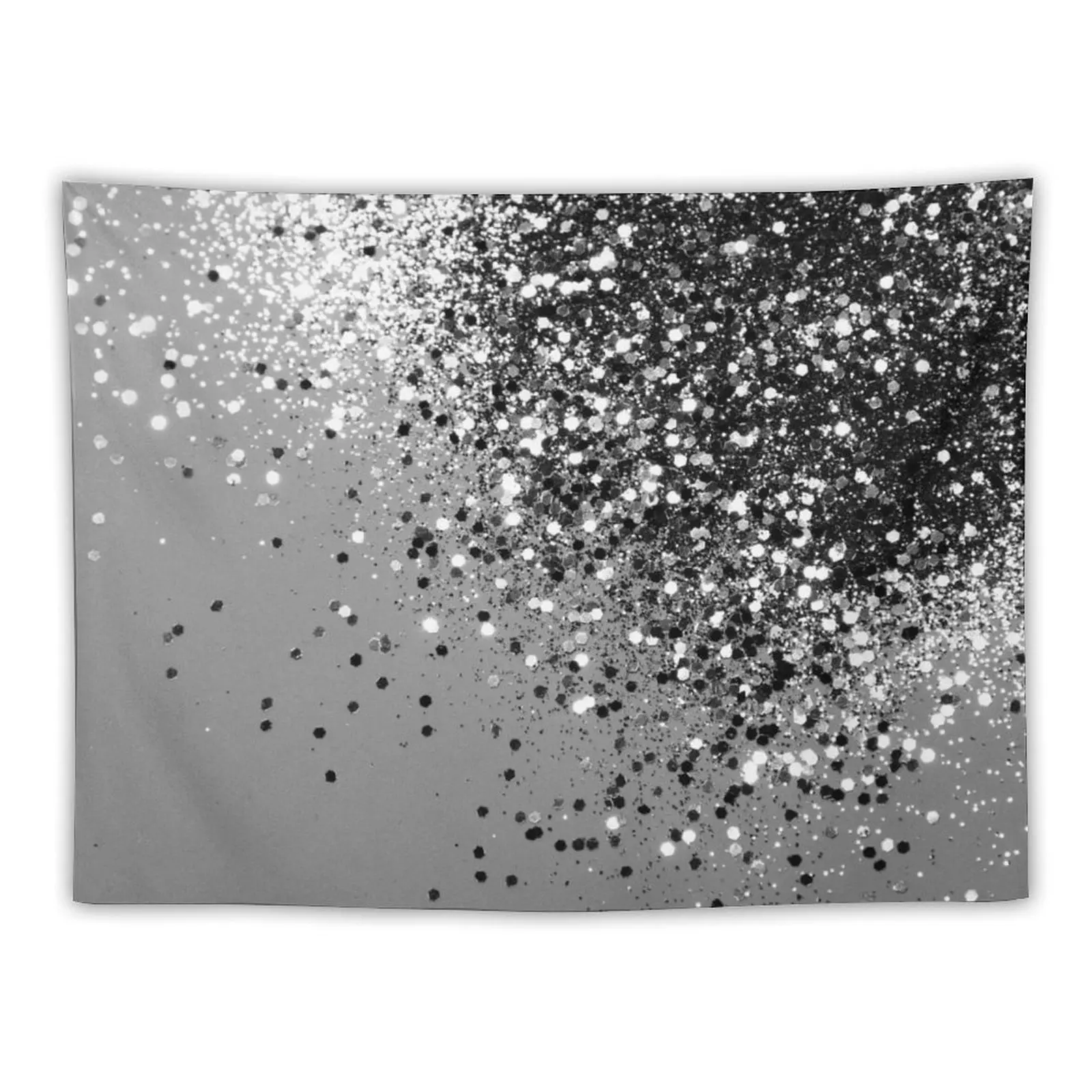 Sparkling Silver Gray Lady Glitter #1 (Faux Glitter) #shiny #decor #art Tapestry Decoration Home Tapestry