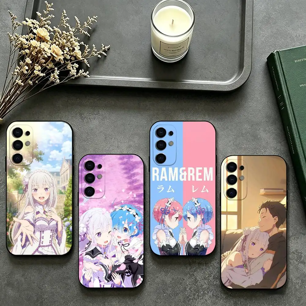 Re Z-ZERO S-Starting Life in Another World Phone Case For Samsung S26,25,24,23,22,30,21,10,9,Ultra,Plus,Lite Black Soft Case