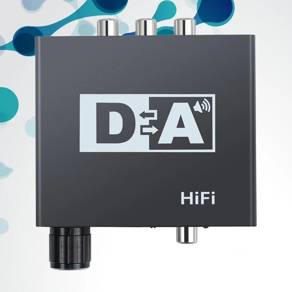 

Digital Audio Converter 3.5Mm Volume Adjustment Fiber Bi-Directional Adapter 24-Bit Spdif To Analog Audio Converter