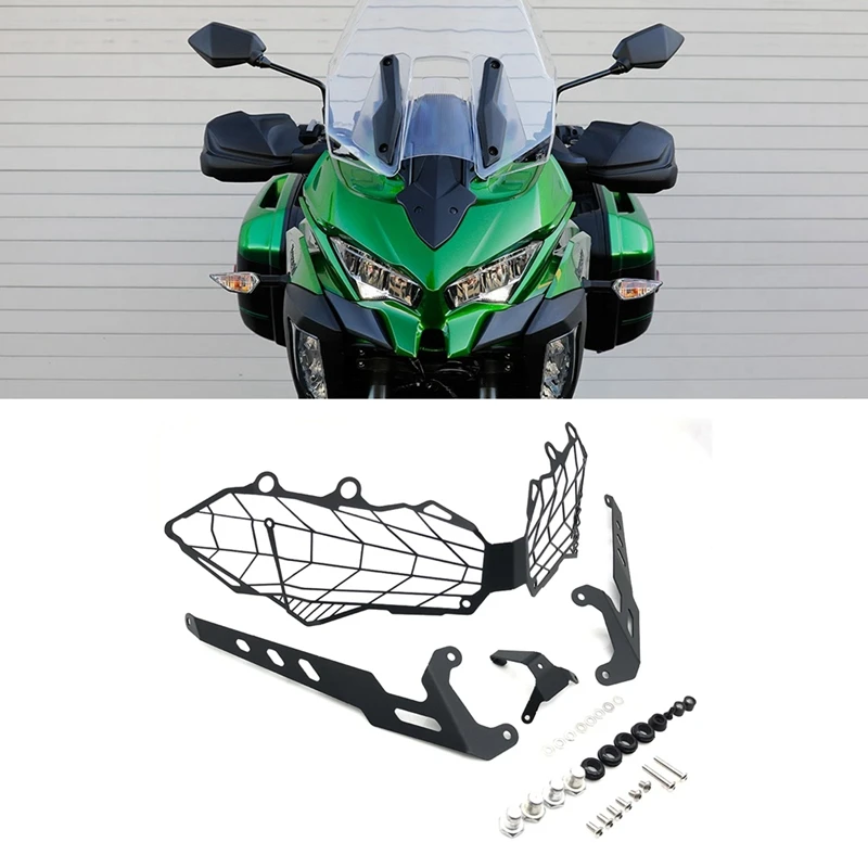 カワサキヘッドライト保護カバー,ヘッドライトガード,versys 1000 2019-2022