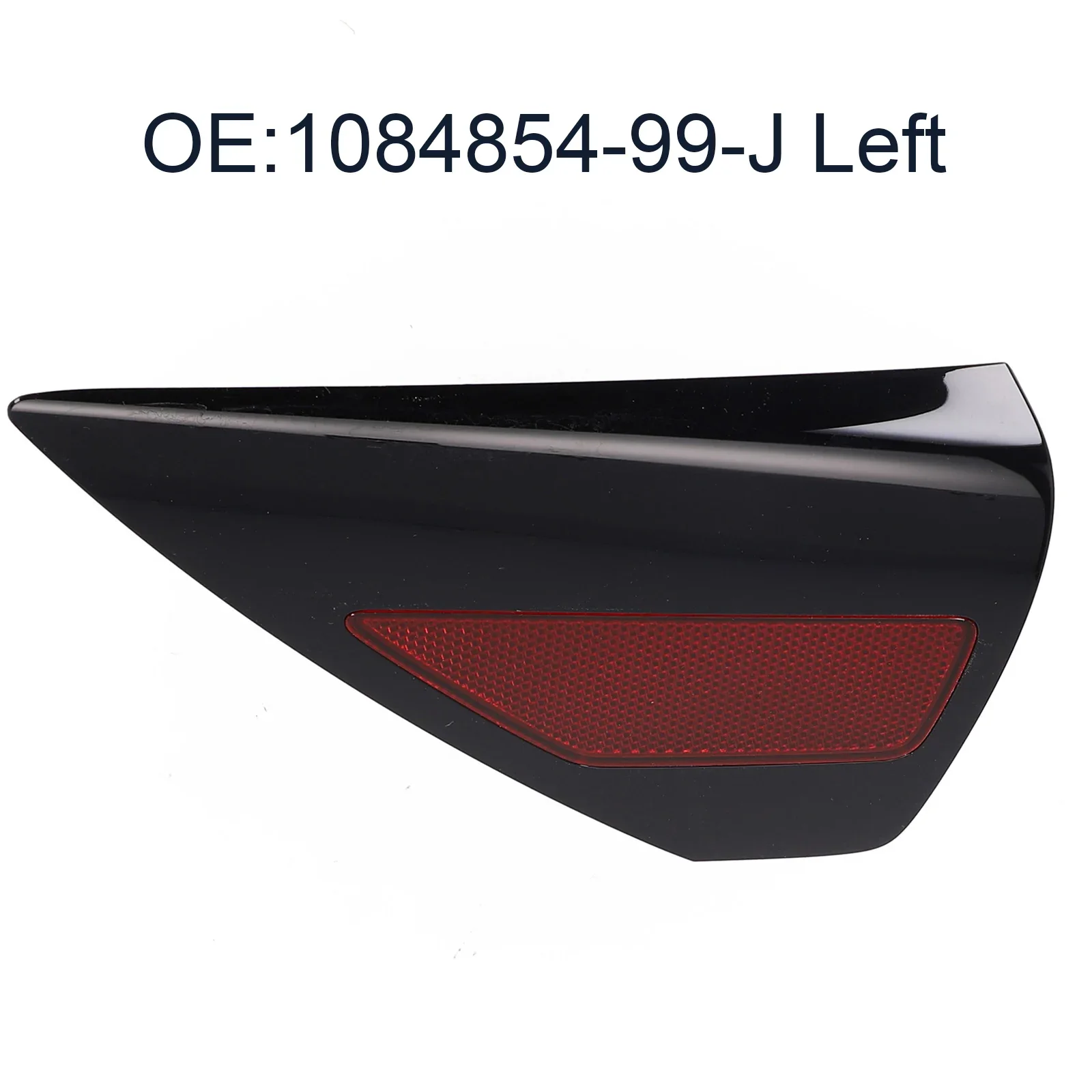1x Rear Left (Driver Side)Charge Door Cover Reflector Suitable For Tesla Model 3 2017-2023 / Y 2020-2023 ABS Exterior Door-Panel
