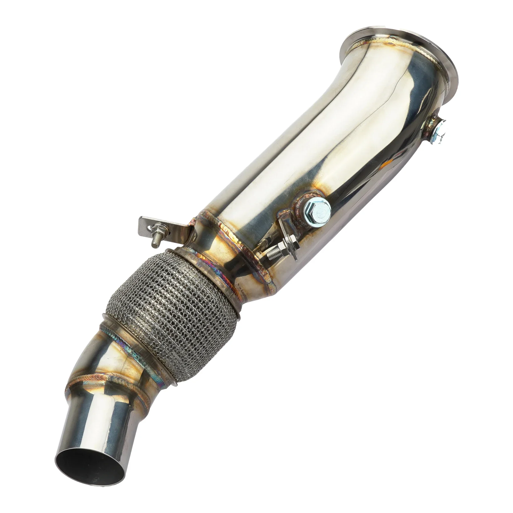 V4-2.0T N20 304 Stainless Steel Downpipe for F30 F31 F34 228i /11-16 320i 325i 328i /12-16 428i /2012-2016 525i 520i 528i