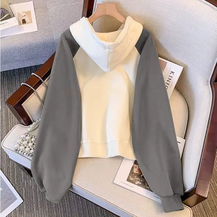 

Женские толстовки на молнии, зимняя одежда, женские легкие весенне-осенние универсальные укороченные облегающие толстовки на флисовой подкладке, гладкие Y2K