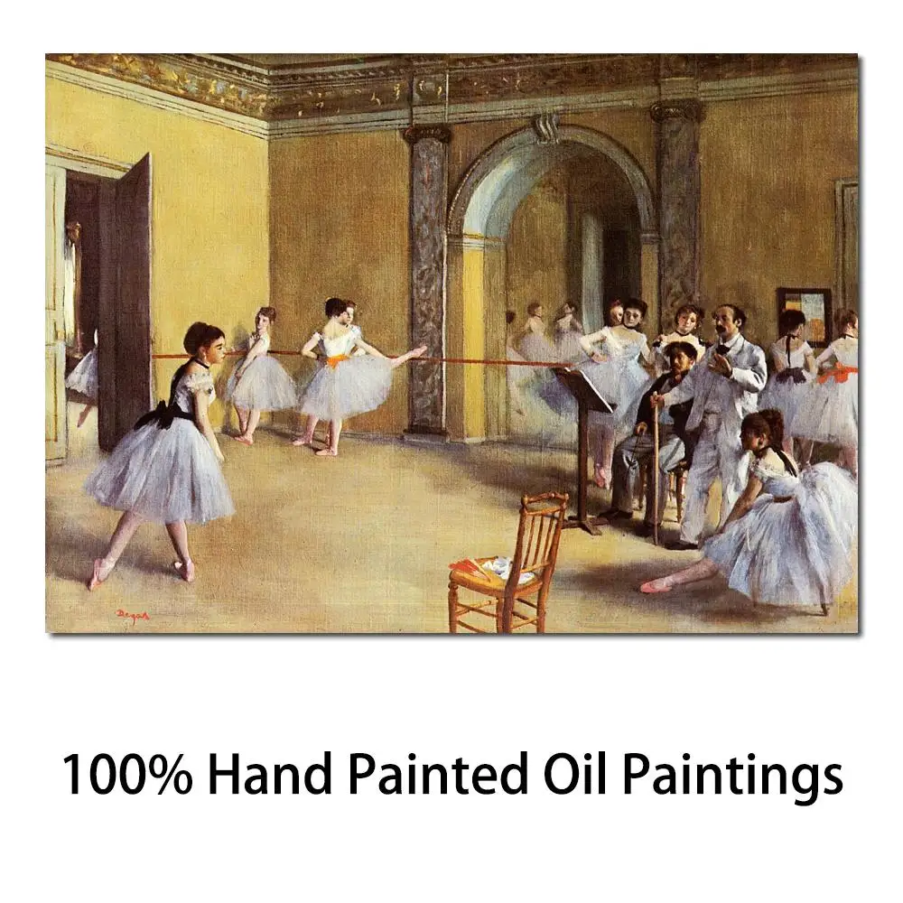 Wall Art Dance Class at The Opera Edgar Degas Paintings Hand Painted High Quality