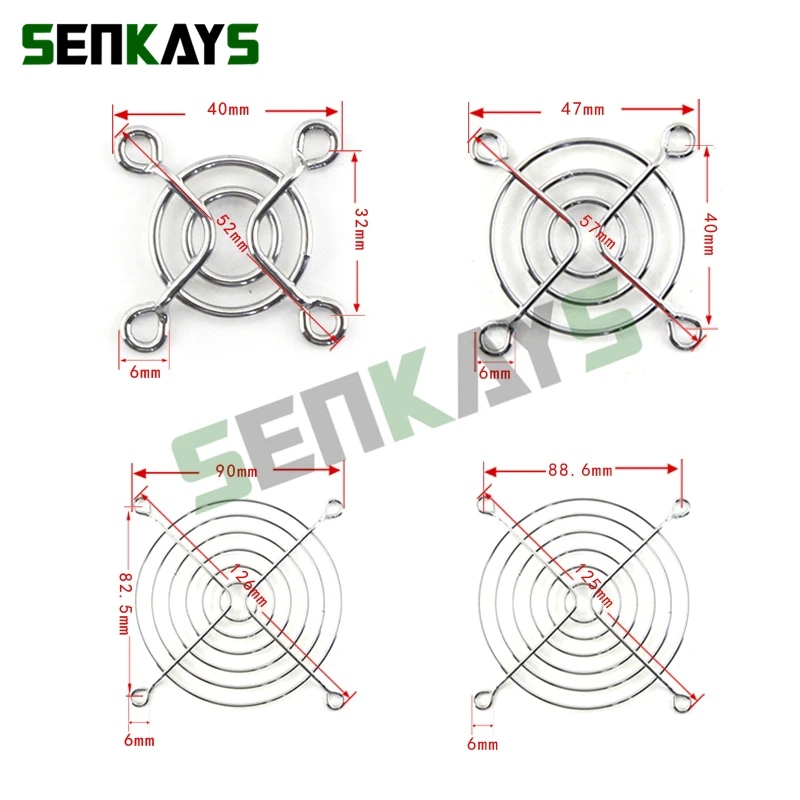 30MM 40MM  70MM 80MM 110MM 120M 135MM 140MM 150MM 180MM 200MM Metal Fan Guard Protective Net For Fan