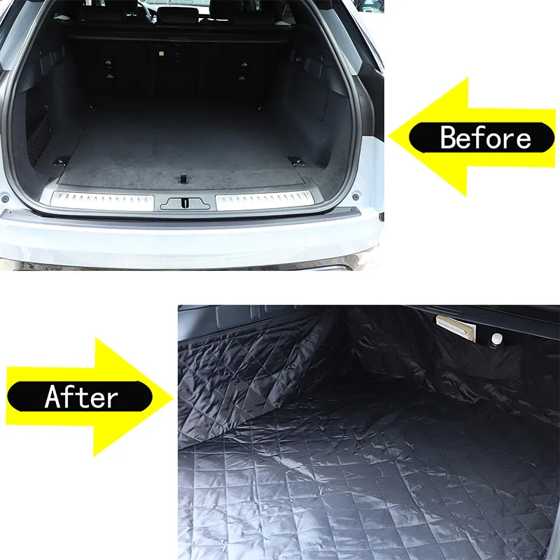 For Range Rover Velar 2017-2024 Trunk Mat Tarpaulin Waterproof Oxford Cloth Dog Cat Back Seat Covers Car accessories