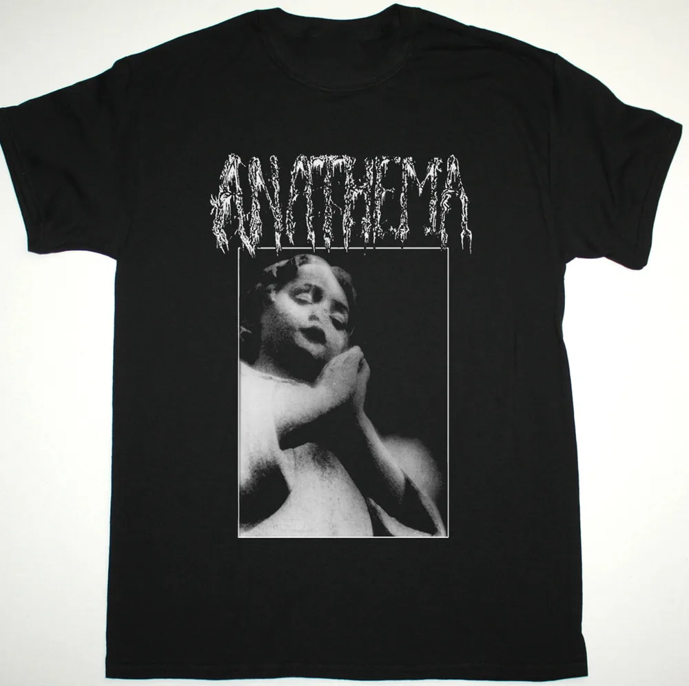 VTG Anathema band T-shirt black Short sleeve All Sizes S to    Unisex T-shirts for Men Women Summer  vintage