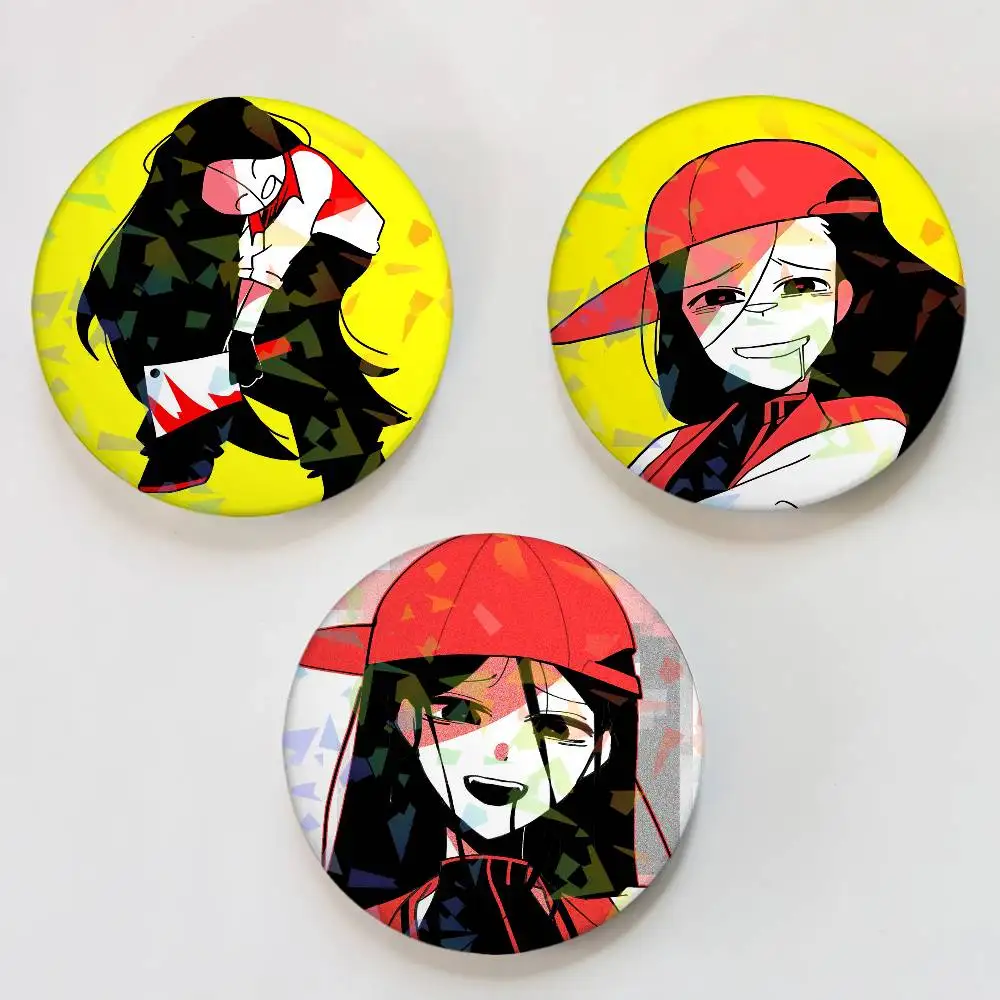 Singer Yi Xi Laser Button Pins Backpack Clothing Decor Brooch Fiction Badge Jewelry Gifts