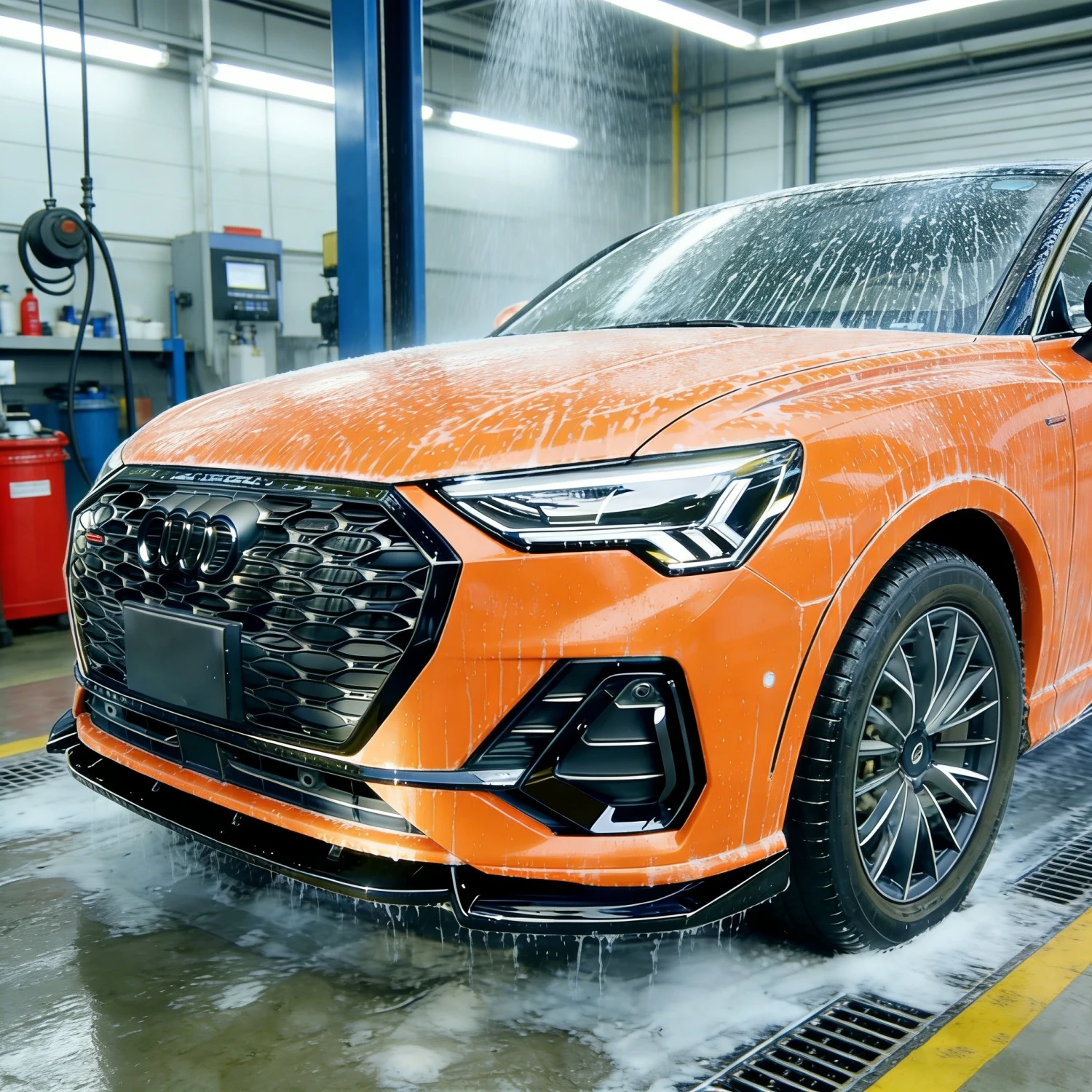 

Комплект из 3 глянцевых черных сплиттеров переднего бампера для Audi Q3 MK2 F3 TFSI TDI S-Line (не для стандартных моделей 2019-2025), тюнинг, обвесы из ABS-пластика