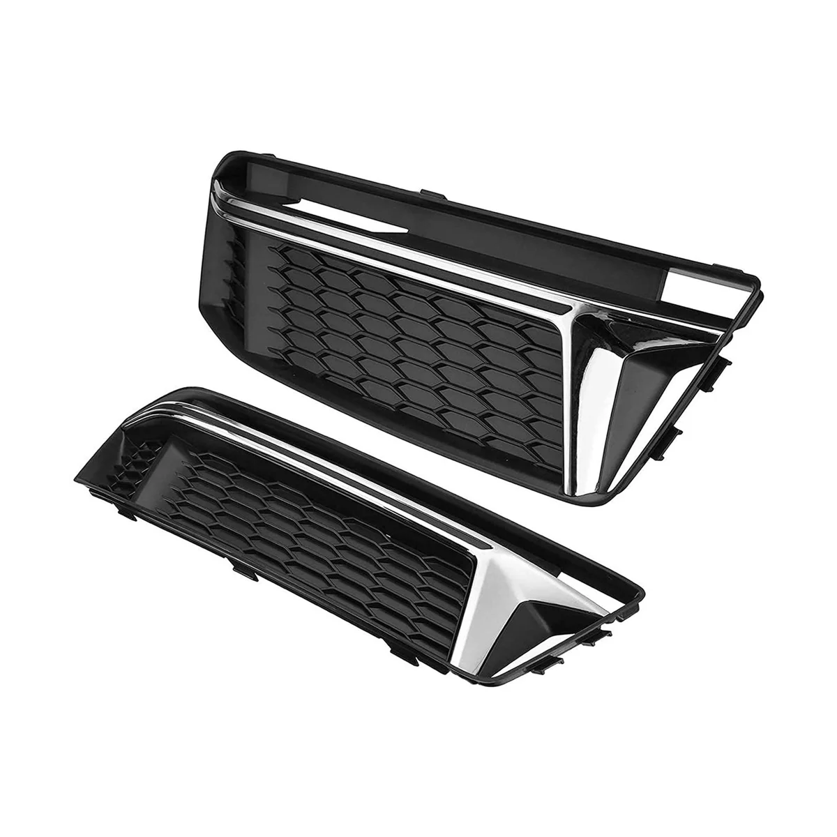 

8W0807681K 8W0807682K Fog Light Grille Fog Light Frame Bumper Honeycomb Lower Grid Grille Auto for Audi A4 B9 S-Line