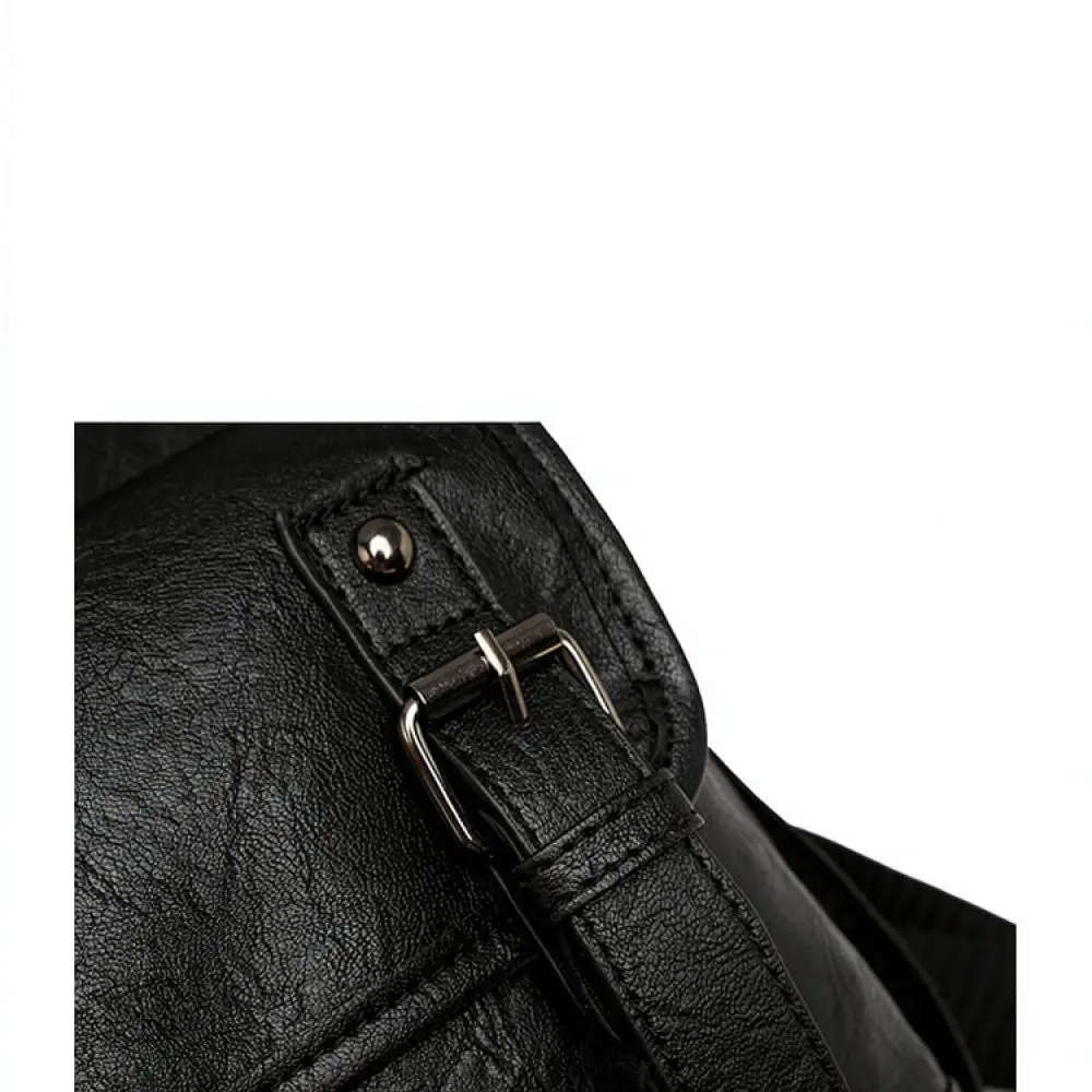 Korean Style Womens Backpack Soft Leather Vintage School Bag Fashion Tassel Waterproof Casual Travel Rucksack Ladies Handbag