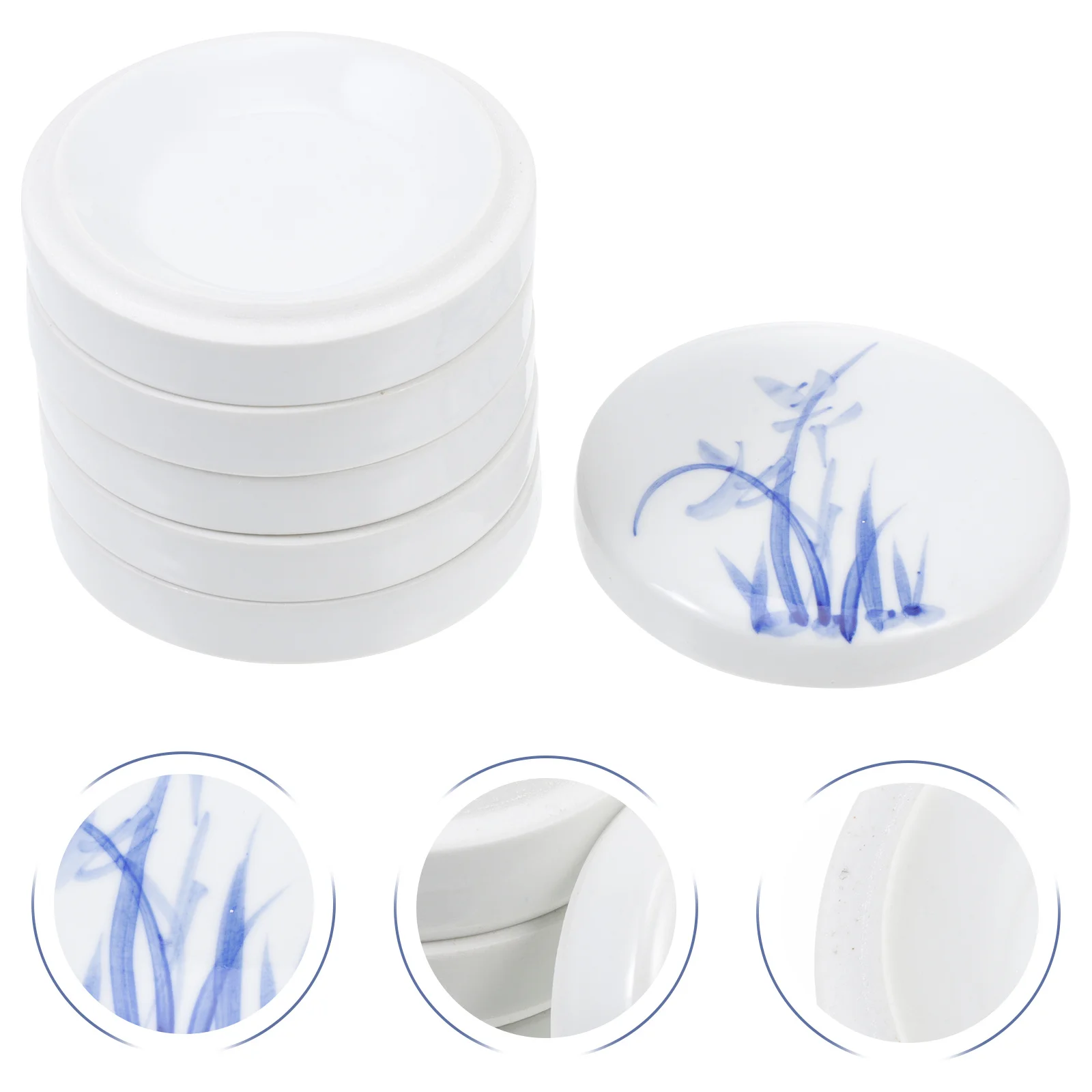 

1Set Color Mixing Tray Paint Tray Ceramic Pigment Plate Practical Easy Clean Watercolor Painting Tool for Students Artists DIY