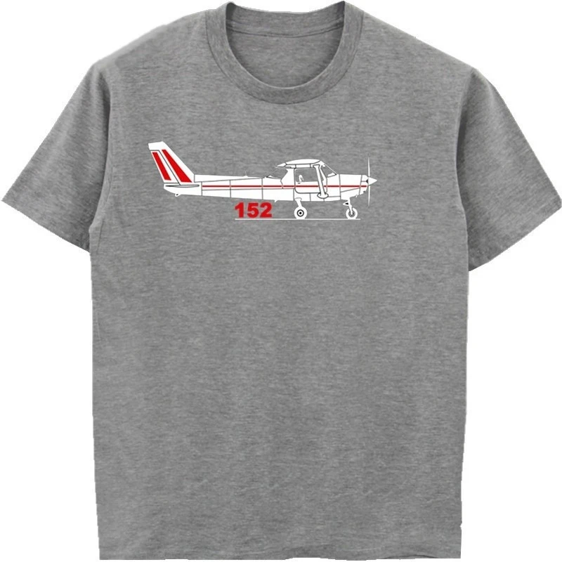 Men Tee Hot Sale Super Fashion Cotton Print Men's T-shirt Aeroclassic PPL Pilot Cessna 152 Aircraft Inspired Breathable T Shirts