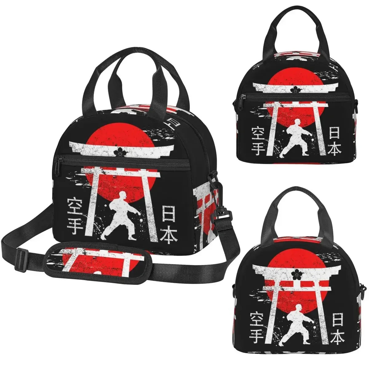 Budo Soul Karate Spirit Martial Arts Insulated Lunch Bag for Kids School Cooler Thermal Box Tote Portable Lunch Boxes