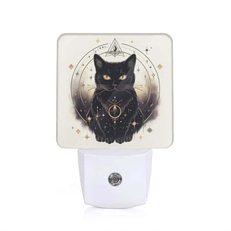 Night Lights Plug into Wall, Funny Cats Auto Sensor LED Night Lamp for Men Women Boys Girls Holiday Presents Gifts