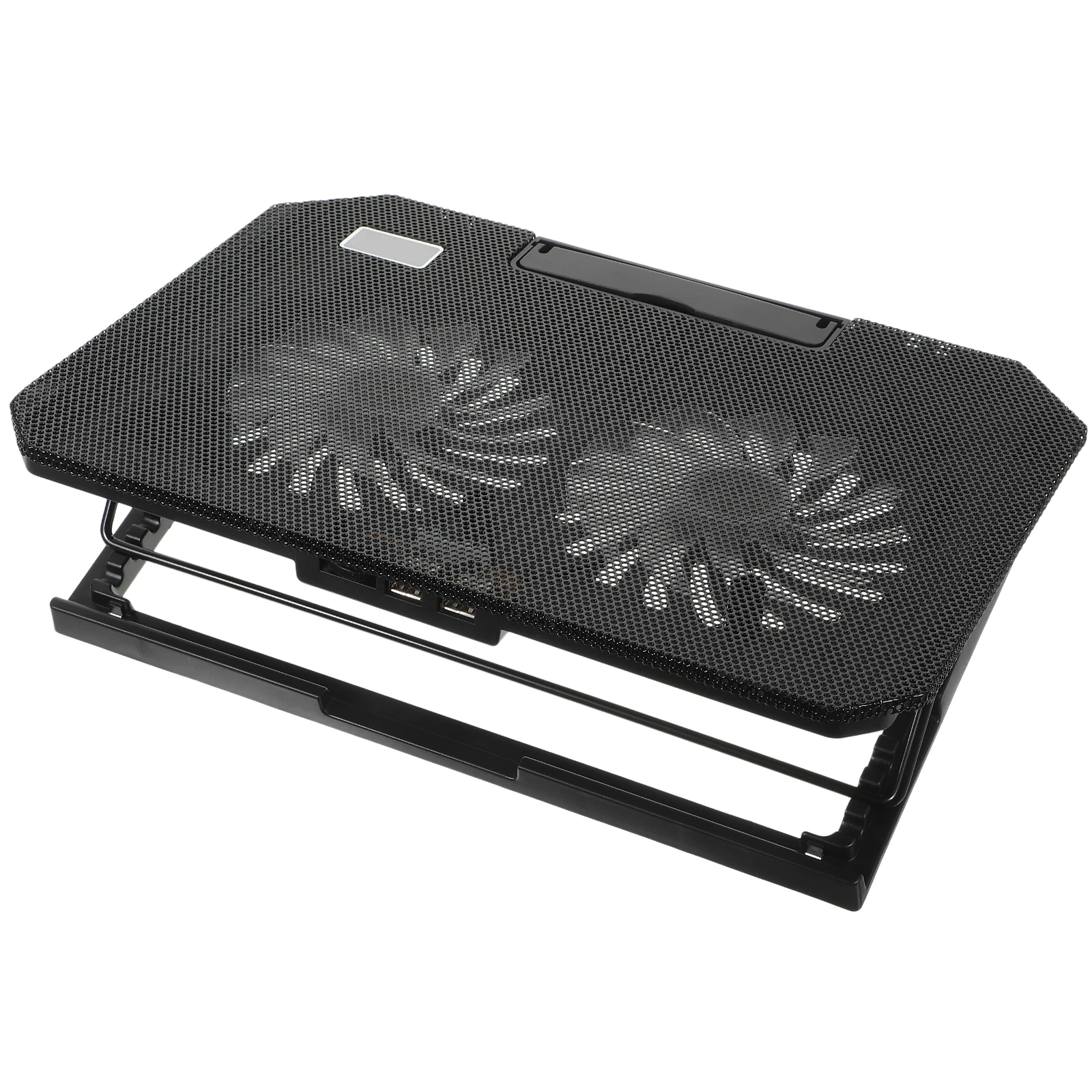 

Laptop Cooling Pad Black Plastic Portable Notebook Stand with Fan Adjustable Gaming Laptop Cooler Ventilation Efficient