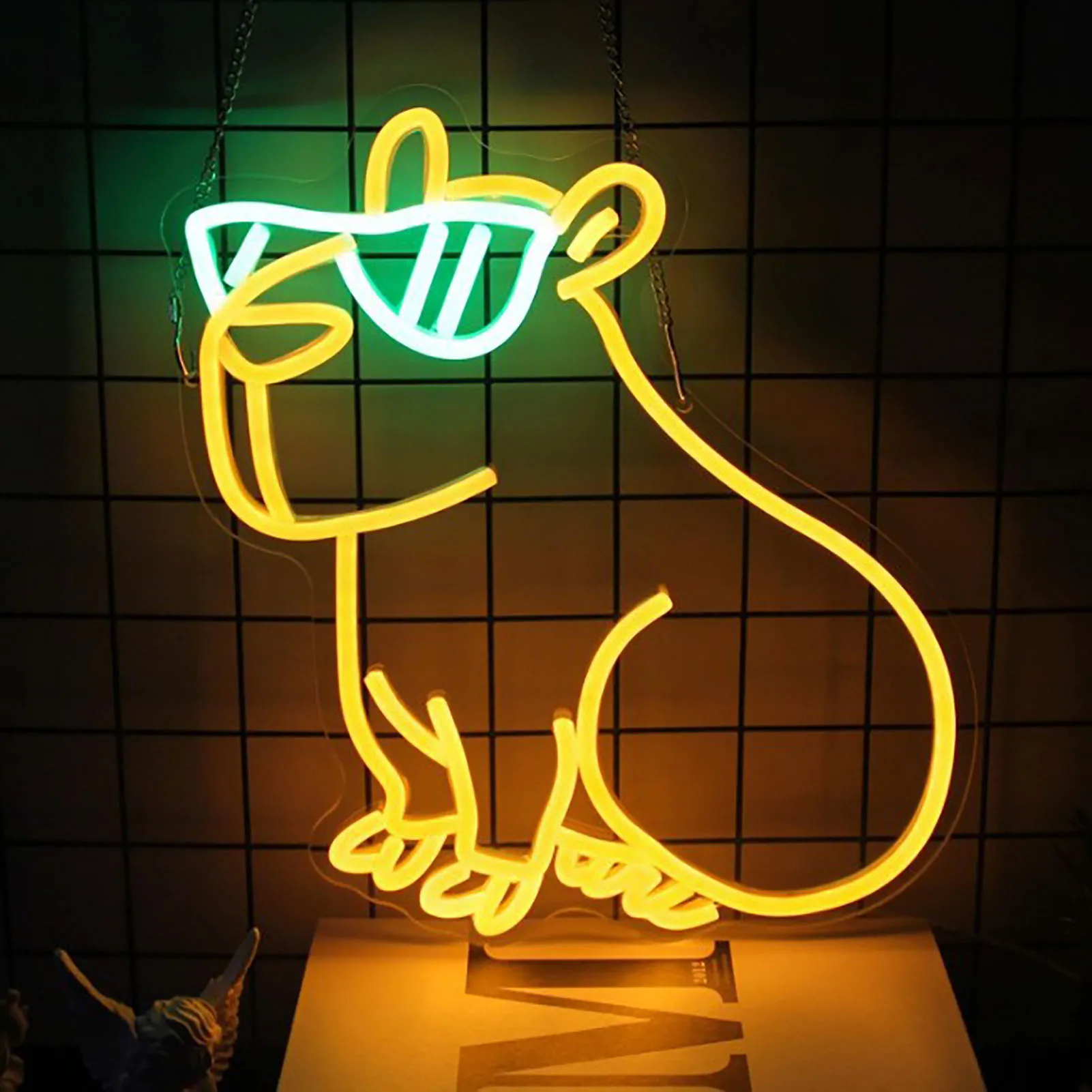 Cuddly Night Light For Kids Featuring Adorable Animal Soft Lights With Charming Stylish Glasses