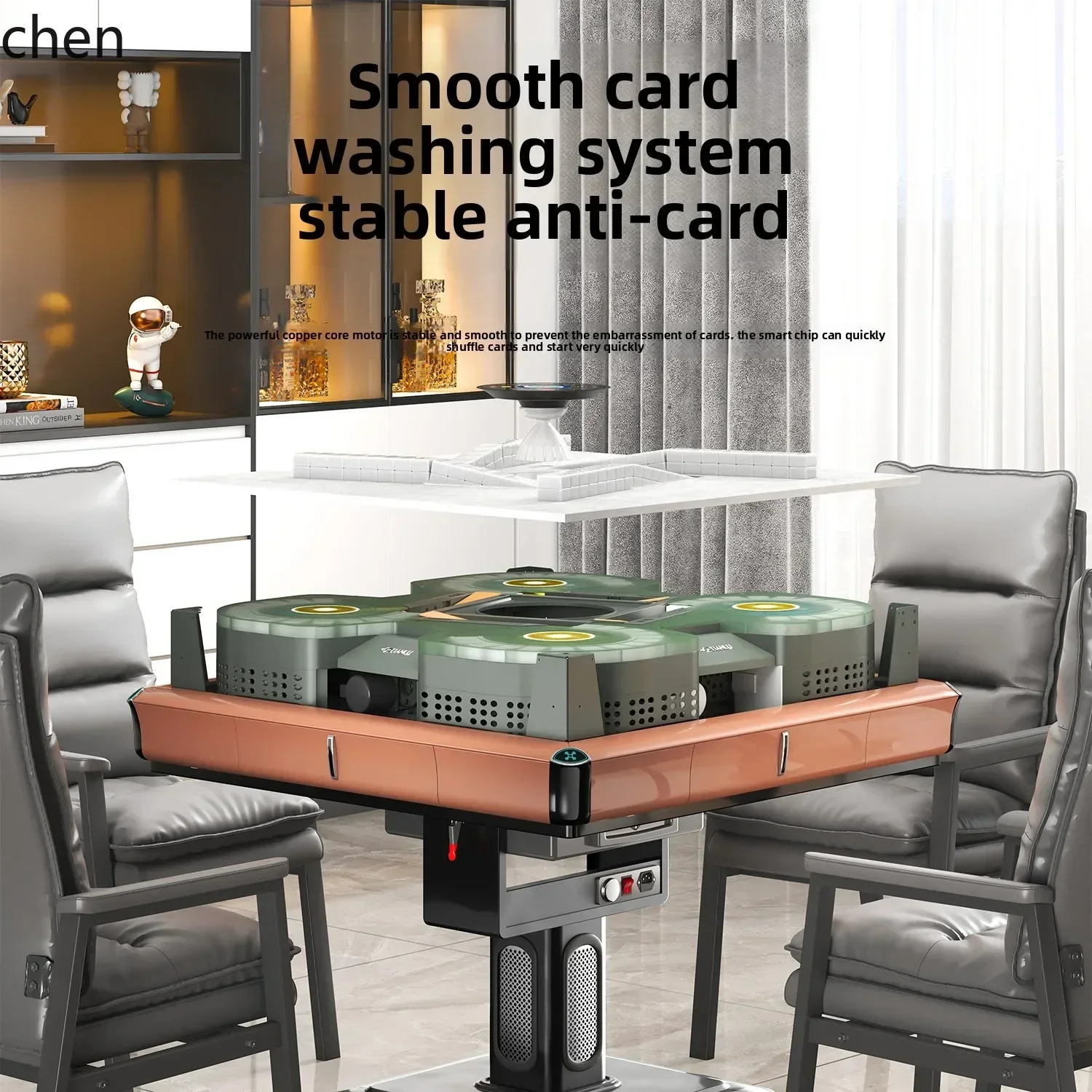 z1+  automatic household bass free push card ultra-thin roller coaster dining table integrated dual-purpose machine hemp