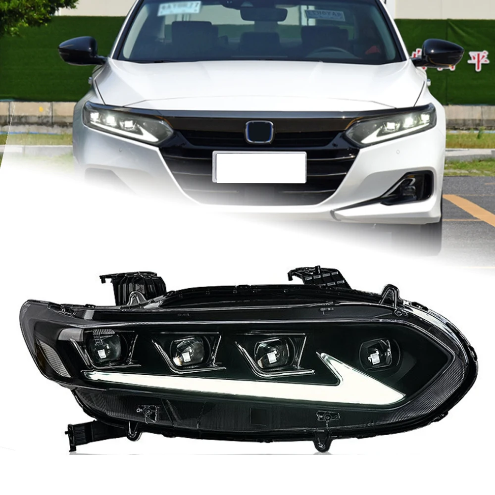

AKD Car Headlights for Honda Accord Headlights 2018-2023 LED Headlight DRL Signal Lamp Blue Laser Auto Accessories