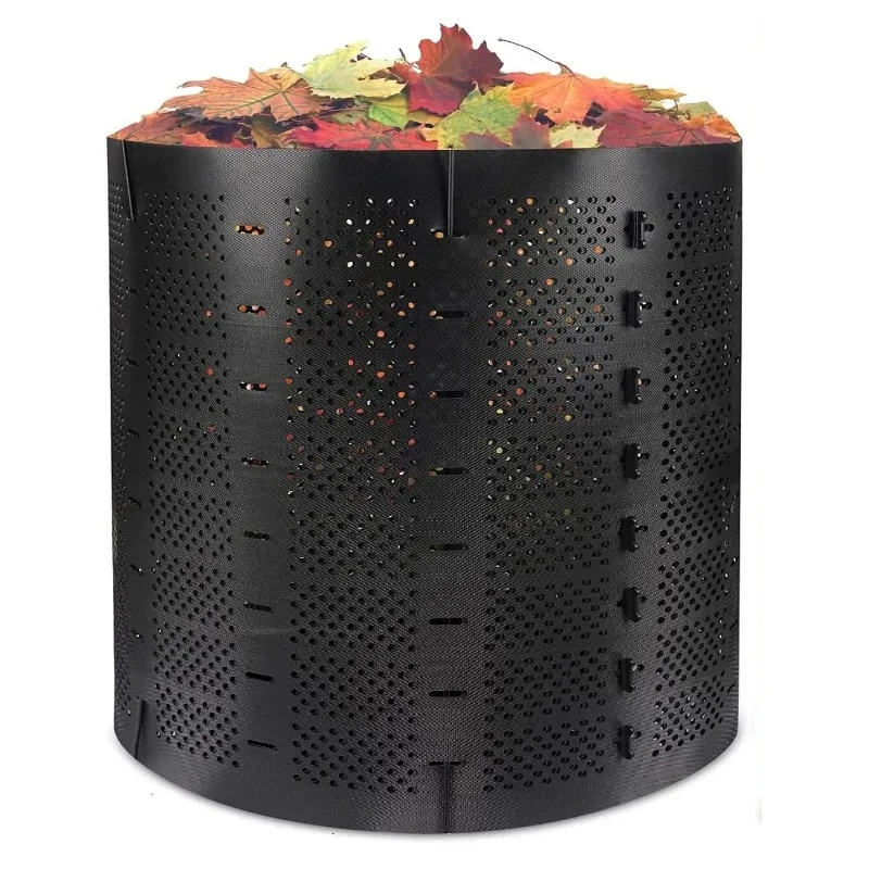 

Large Capacity Eco-Friendly Black HDPE Garden Compost Bin Expandable Easy Assembly Modern Style Outdoor Compost Bin