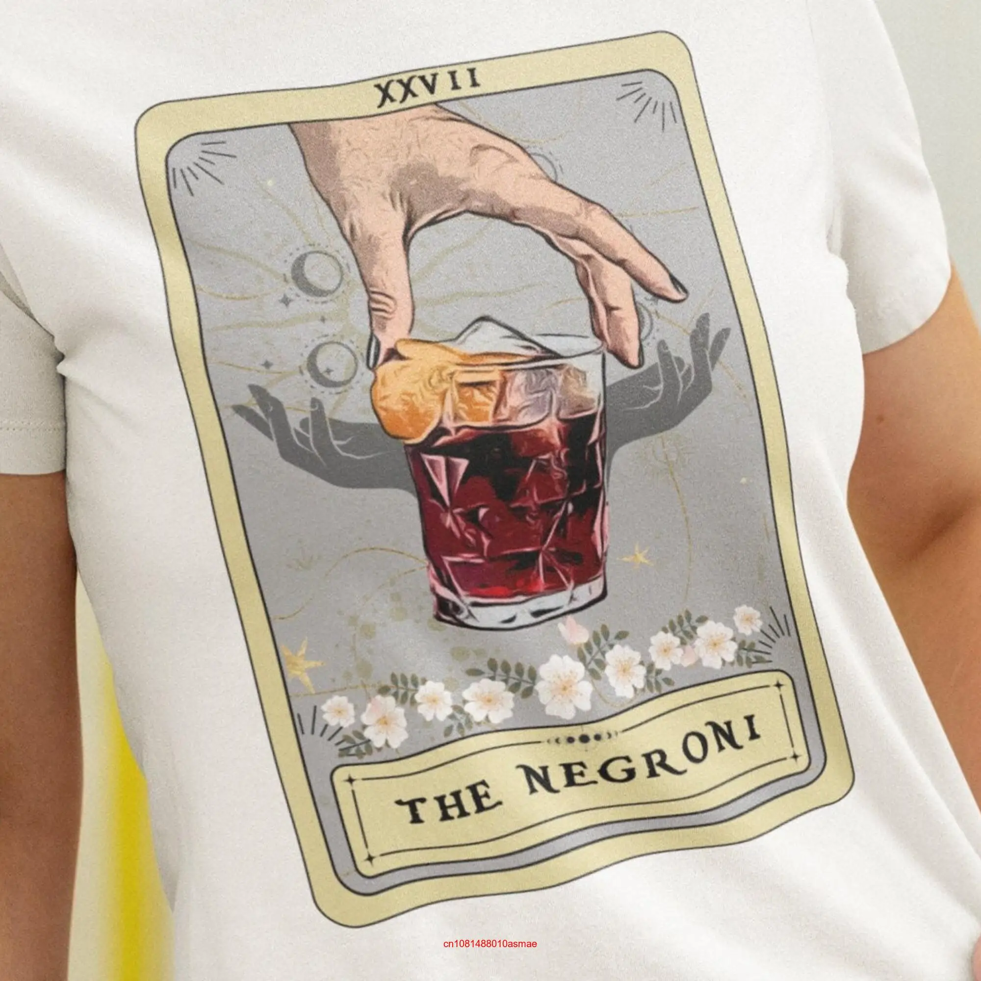 The Negroni Tarot Card T Shirt Lover s Cocktail Bartender Bar long or short sleeves