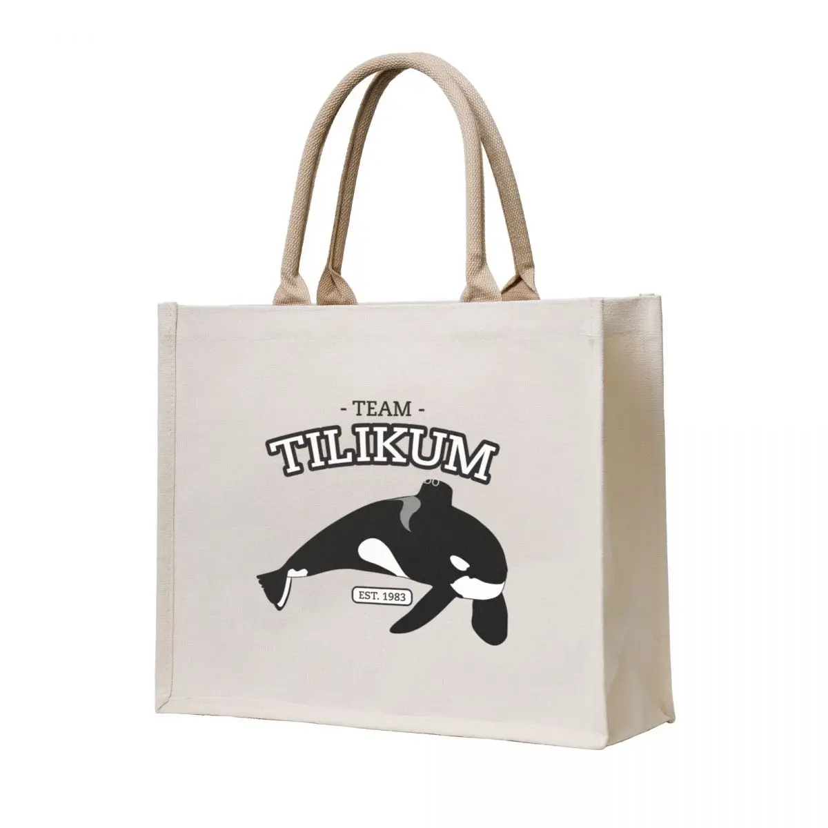 

Team Shamu - Tilikum Tote Bag canvas tote Canvas shoulder bag canvas shopping bag hand