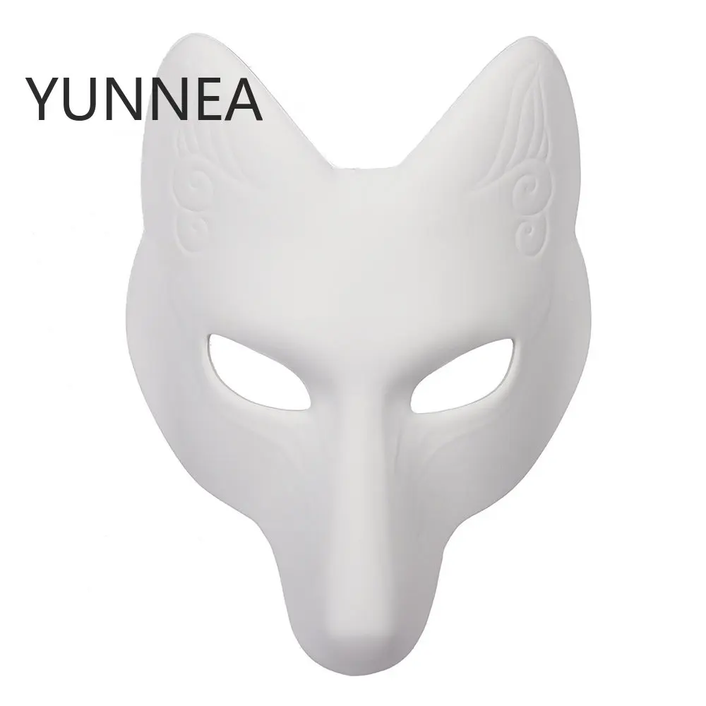 Fox Masks Kitsune Mask Cosplay Party Props White Japan Anime Cosplay Masquerade Costume Accessories Pub Clubwear Halloween Masks