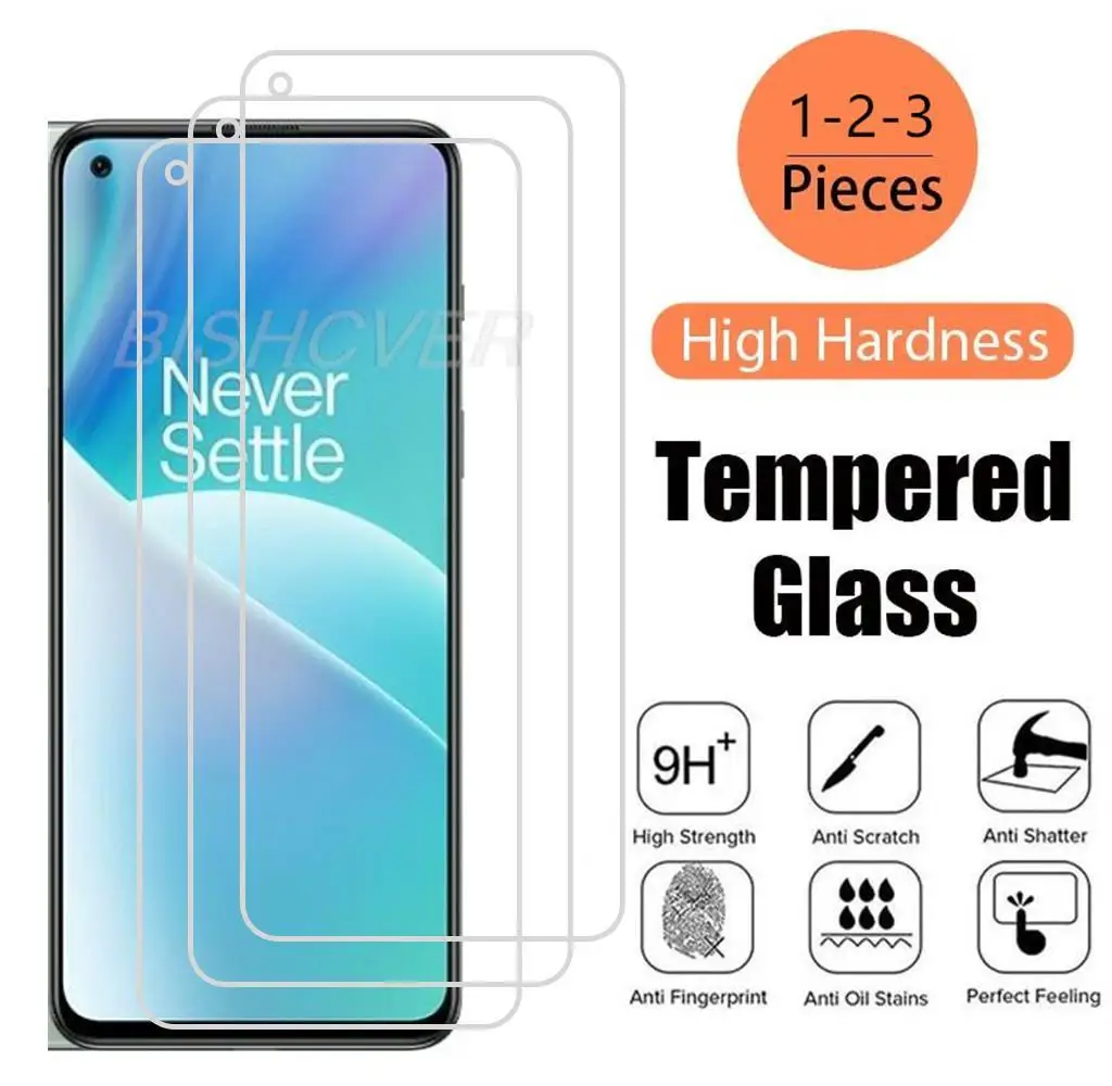 9H Tempered Glass For OnePlus 9 9R 9RT 9 RT 7 7T 8T Screen Protector For One Plus Nord 2 1+ Nord2 N200 N10 5G Protective Glass