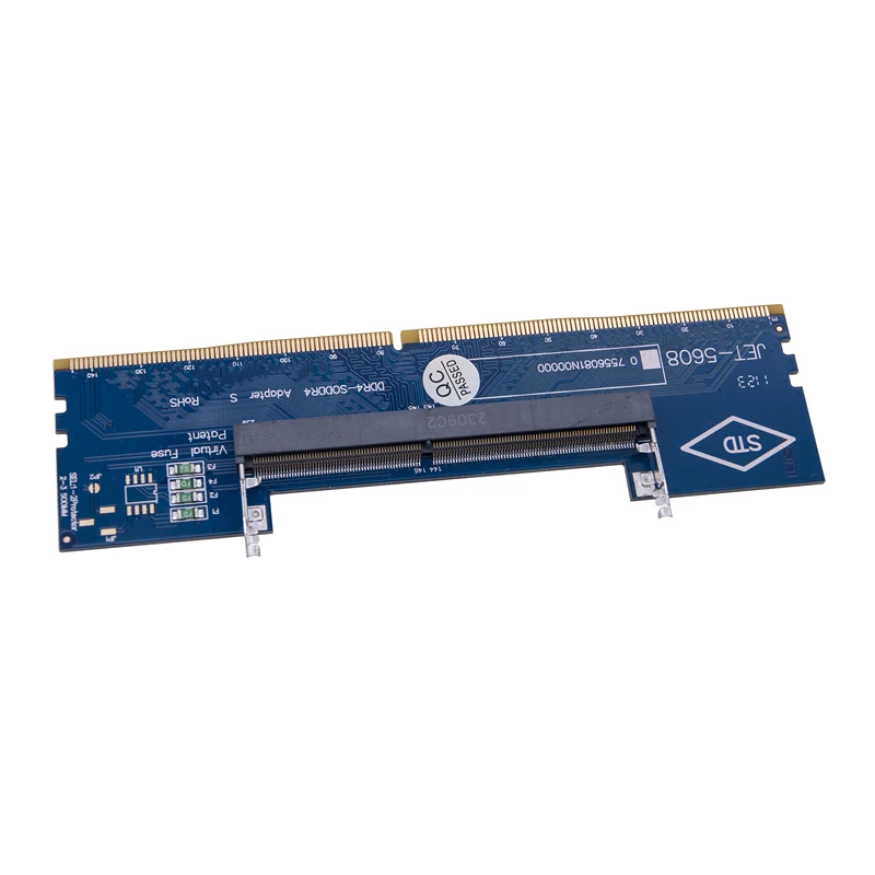 Blue DDR4 SODIMM to DIMM Adapter DDR4 Laptop to Desktop Memory Adapter Card Riser Laptop SO-DIMM to PC DIMM Memory RAM Connector