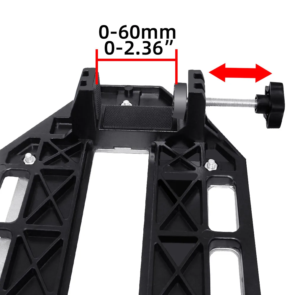 Door Hinge Jig,Woodworking Hole Opener Slotting Locator Aluminum Alloy Door Hinge Installation Kit for Door Lock Installation