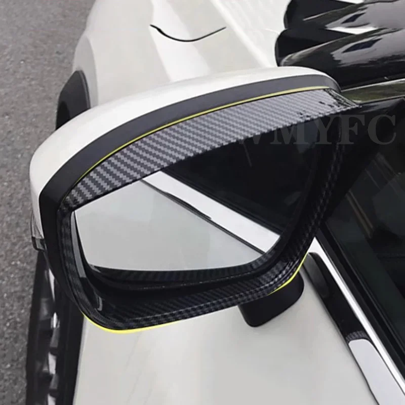 Car Rearview Mirror Cover Rain Eyebrow Frame Trims exterior WMYFC Accessories For Nissan Qashqai e-Power J12 2021 2022 2023