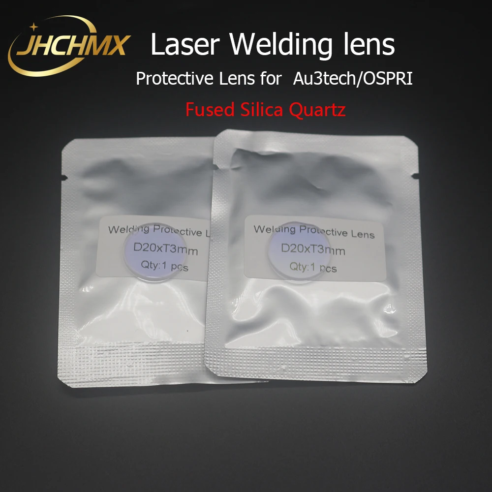 JHCHMX Fiber Laser Hand-holder saldatura protettiva per finestre lente D20 * T3 per Au3tech OSPRI saldatura Laser testa della pistola a mano