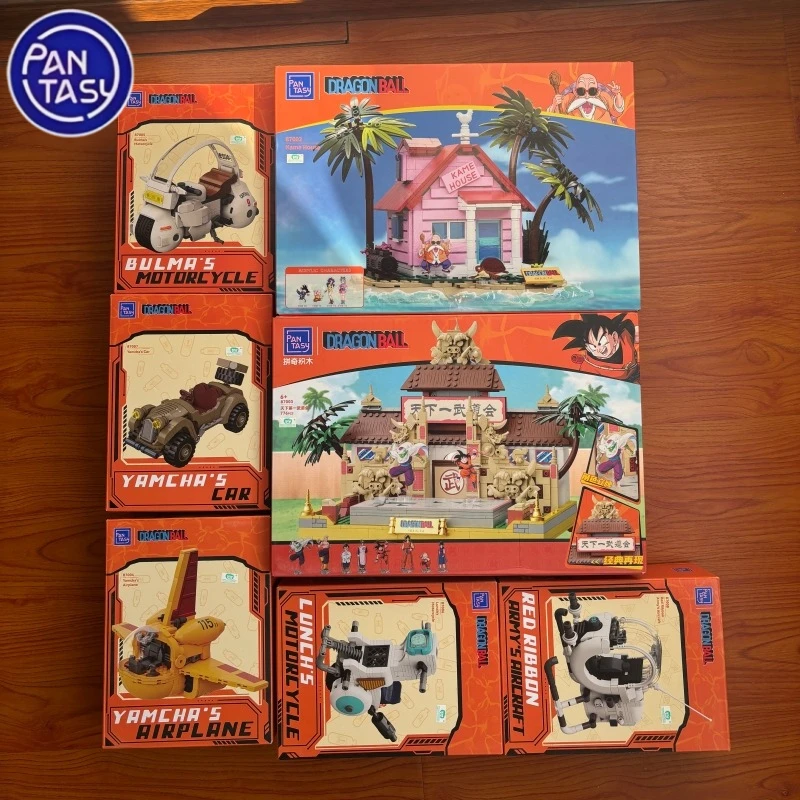 

Dragon Ball Vehicle Building Blocks Turtle Hermit's Home Wukong Assembles Model Toys Collection Decoration Building Blocks Gift