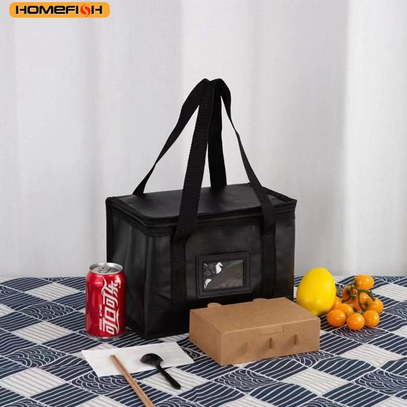 HOMEFISH 2026 New Insulated Lunch Bags Food Storage Container Convenient Takeaway Delivery Tote Pouch Durable High Quality Warm