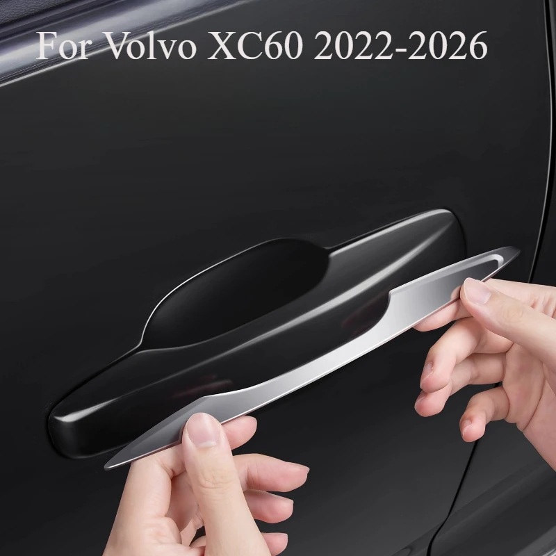 

Для Volvo XC60 2022-2026 накладка на дверную ручку | Хромированная внешняя ручка из нержавеющей стали Акцент