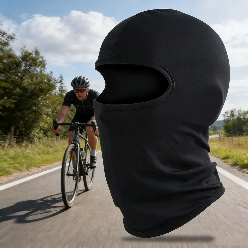 1 unidad/pasamontañas de secado rápido, máscara deportiva de cara completa, gorros suaves y transpirables, forro para casco de ciclismo, correr, senderismo, pesca, gorros con capucha