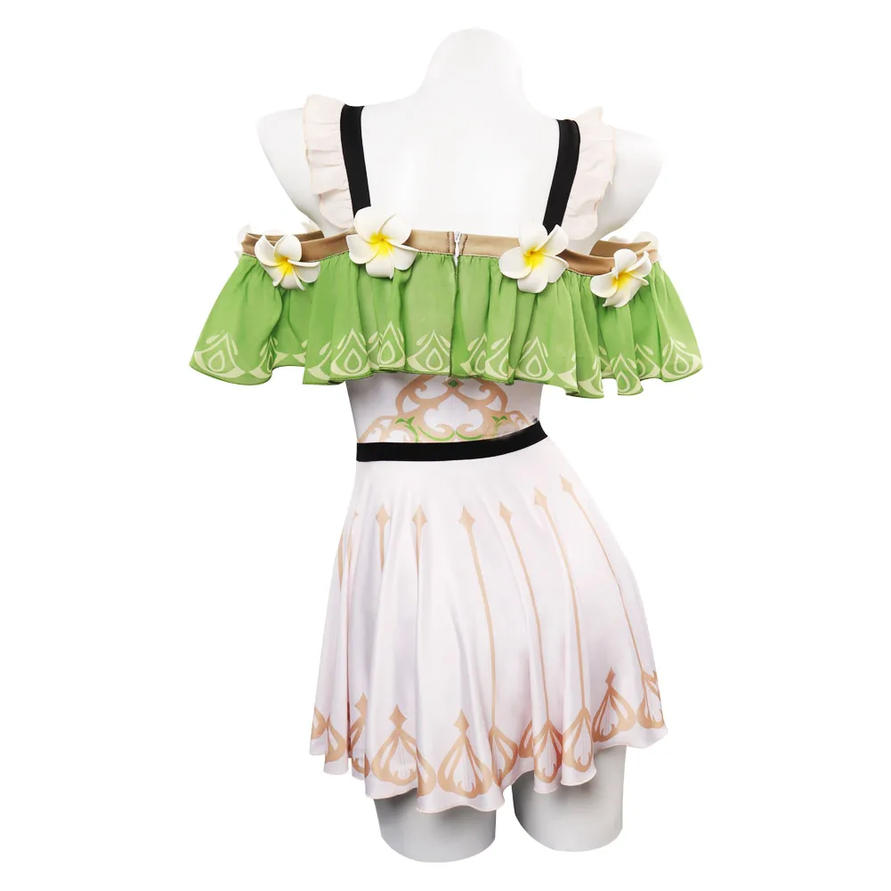 Nahida Cosplay Frauen Kostüm Spiel Genshin Impact Rollenspiel Badeanzug Outfits Mädchen Sommerkleid Halloween Karneval Party Anzüge