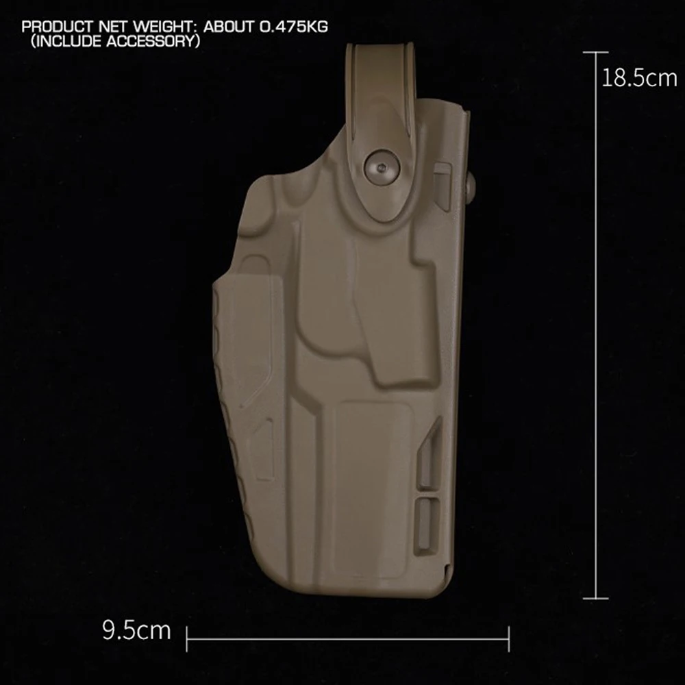 Tactical Right Hand Gun Holster For P320 M17/M18 Quick Pull Hunting Combat Airsoft Holster With QLS Drop Leg Platform Belt Gear