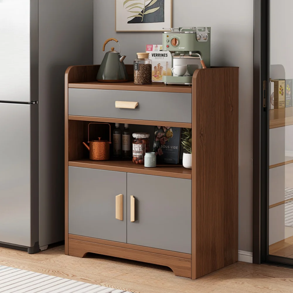 Wooden Storage Cabinets Multi-function Entrance Hall Display Cabinet Drawers Organizer Credenza Kitchen Furniture Home Cupboard