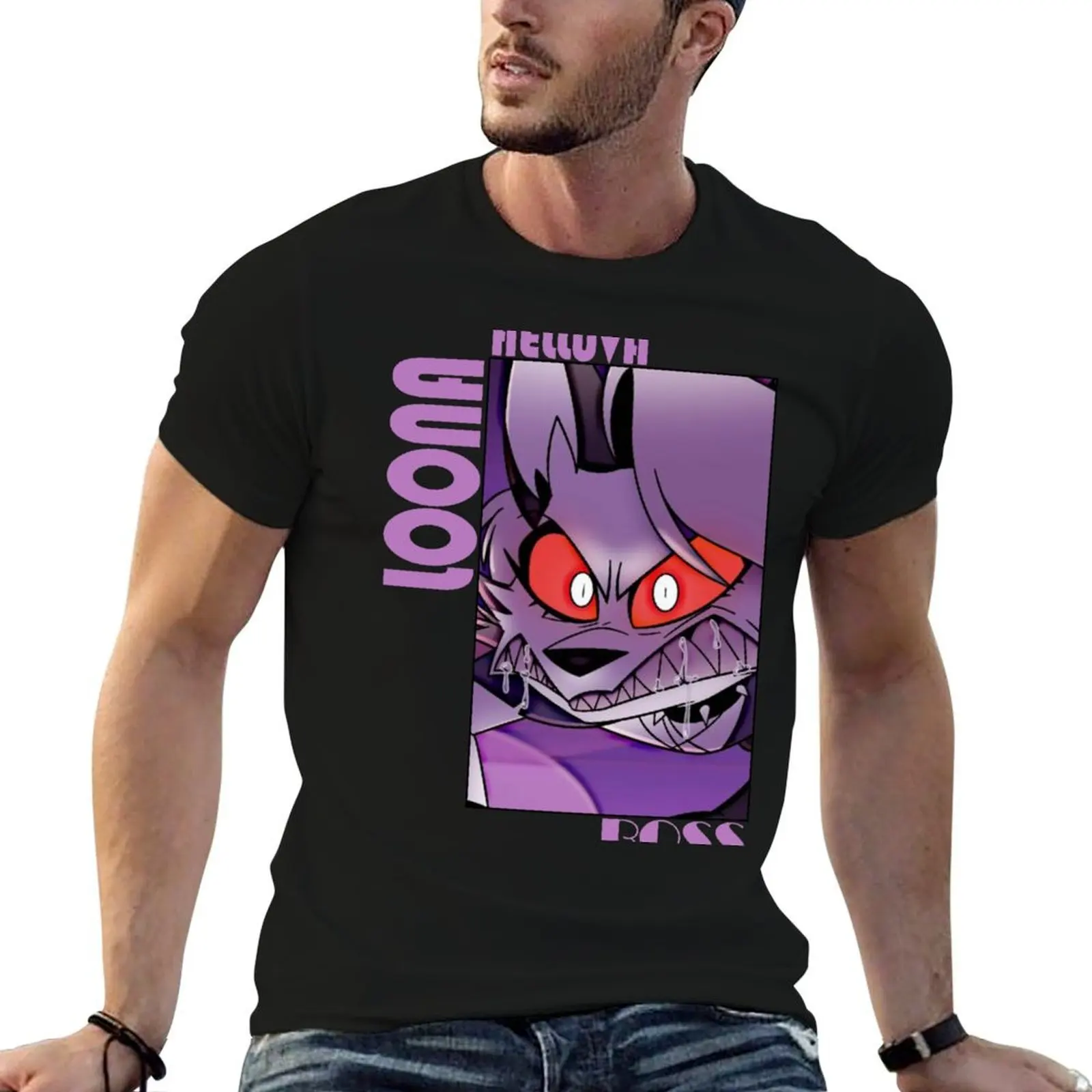 Helluva Boss Loona T-Shirt Sun Protective Outdoor Tee Top