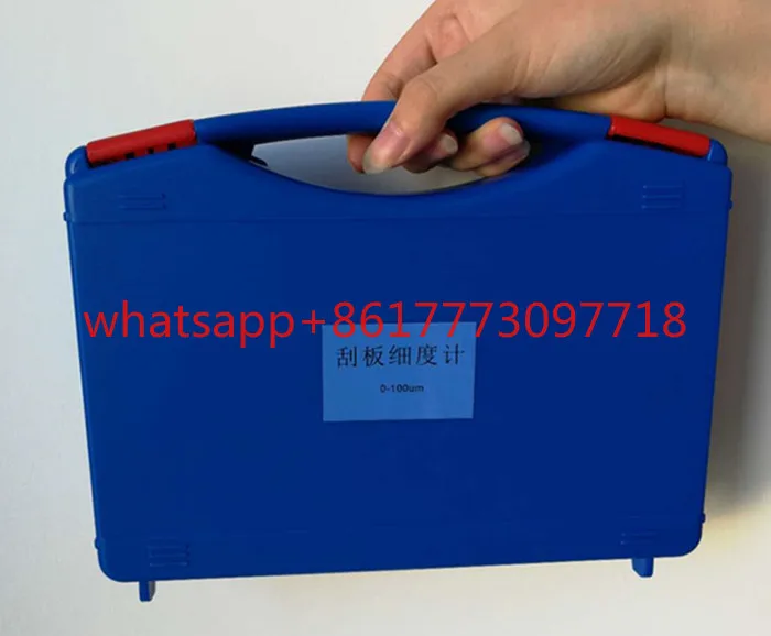스크레이퍼 미세도 측정기 0~150/250/300μm 단일 슬롯 스테인리스 스틸 미세도 플레이트, 고정밀 QXD 미세도 스크레이퍼