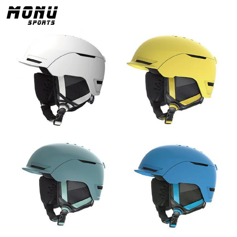 MONUNew Style Sports Ski Helmet Men and Women Adult Integrated Molding Warm Ski Skating Snow Helmet Cross-Border