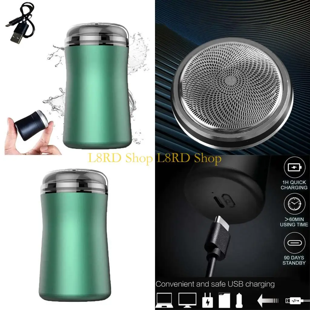 

L8RD Pocket Size Electric for Razor Shaver Rechargeable Shaving Machine for Men Wet-Dry Dual Use