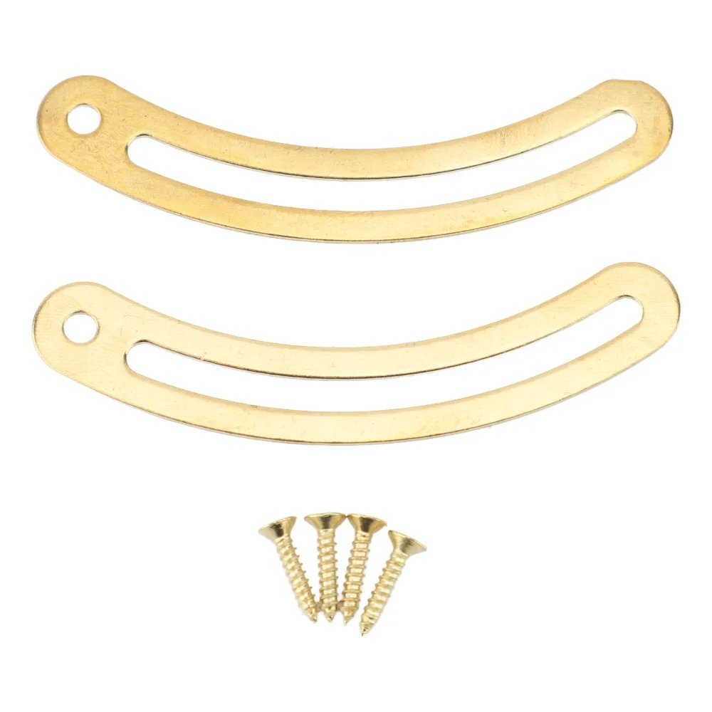 20PCS Brass Lid Support Hinges Copper Screws Included Spring Box Lid Fixed Hinge Curved Support Rod Gold Curved Support Hinge