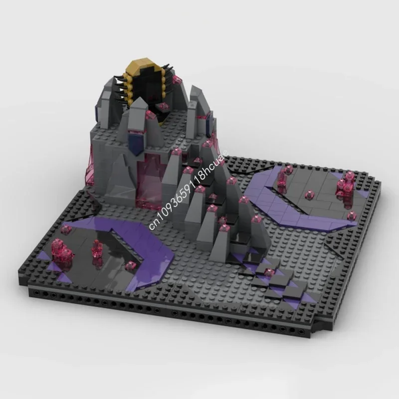 

506pcs MOC Crystal King's Throne Ninjia Building Blocks Christmas Toys Children Brick DIY Model Birthday Gift
