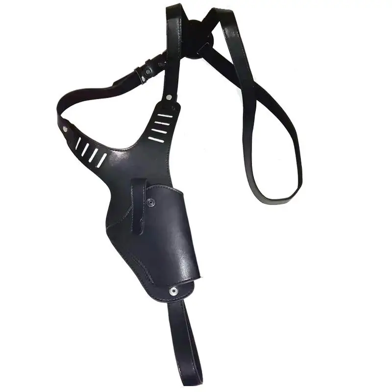 Waist And Armpit Cowhide Single Shoulder Gun Holster, Diagonal Shoulder Strap Gun Holster - Image 3