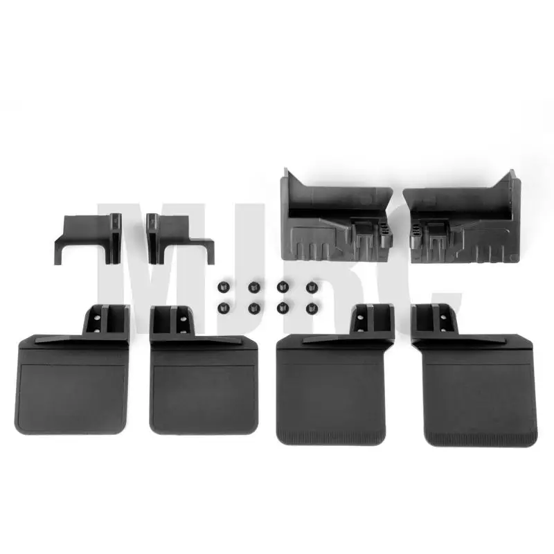 1 conjunto de 4 peças de pára-choques dianteiro e traseiro de borracha, acessórios de atualização modificados para carro crawler 1/10 rc trax/como Trx-4 trx4 d110 82056-4