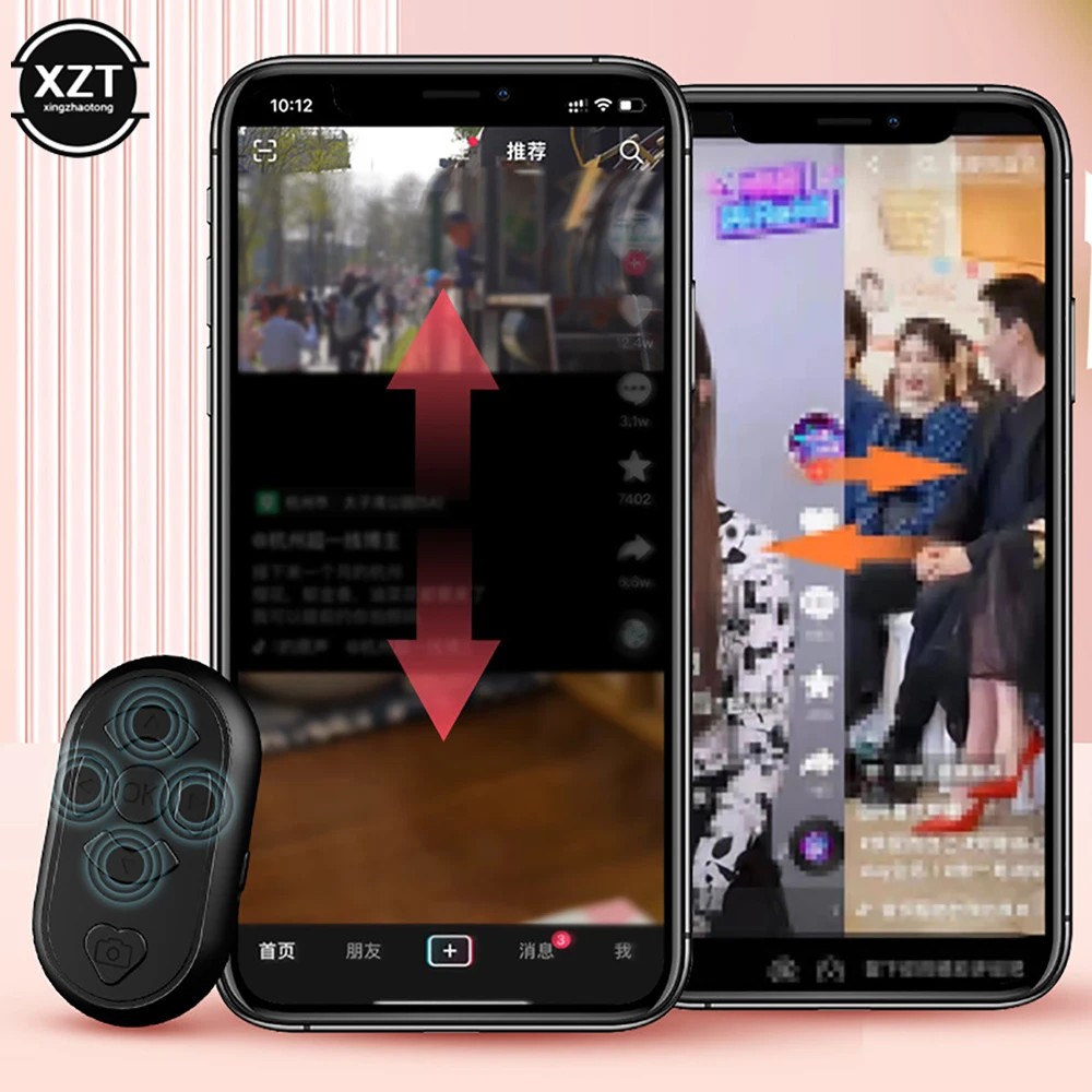 Rechargeable Bluetooth Compatible Remote Control Button TypeC Celf Timer Short Video Compatible Android And IOS Controller Butt