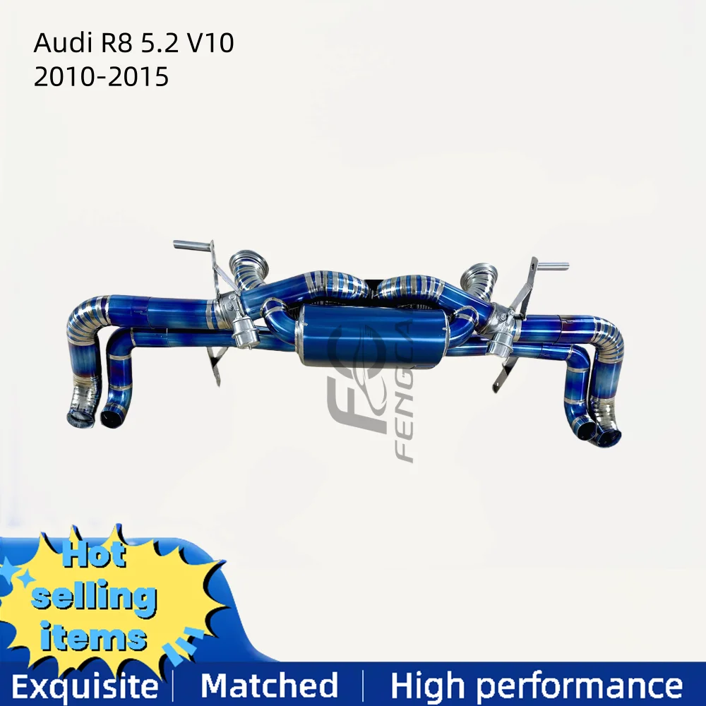 

Выхлопная труба клапана из титанового сплава для Audi R8 5.2V10 2010-2015, модификация глушителя с задней выхлопной системы, гоночное исполнение