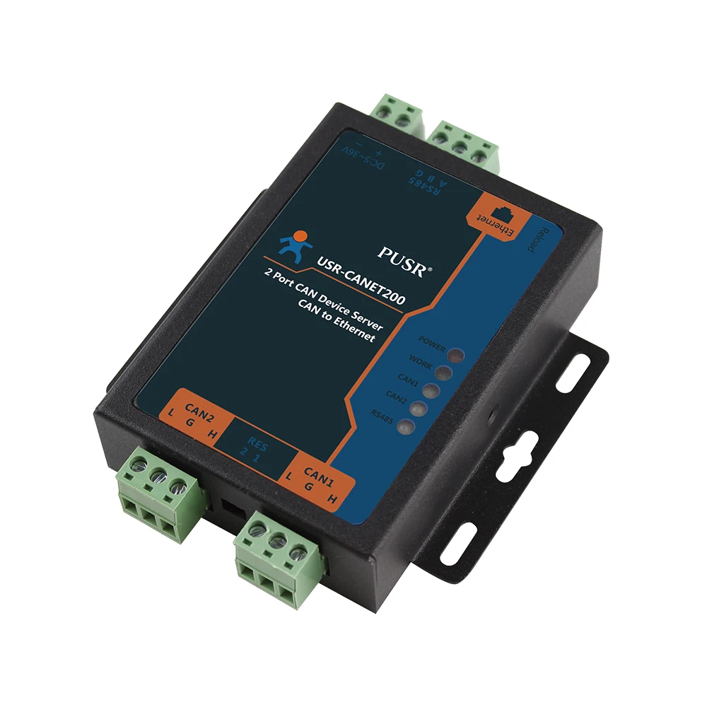 Pusr Industriële Kan Naar Ethernet Converter Met RS485 Poort USR-CANET200